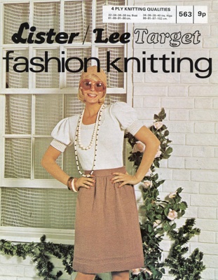 Knitting pattern: Lady's Blouse and Skirt; Lister/ Lee Target Leaflet No. 563; c.1970s; GWL-2017-11-19