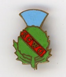 Badge: SCWG; Scottish Co-operative Women's Guild; c.1933; GWL-2025-44