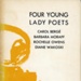 Front cover: Four Young Lady Poets; Bergé, Moraff, Owens and Wakoski; 1988; GWL-2024-31-4