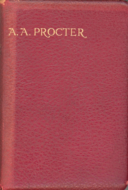Front cover: Poems by Adelaide A. Proctor; 1914; GWL-2025-115-4