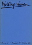 Front cover: Writing Women Vol. 2 No. 3; March 1983; GWL-2025-116-4
