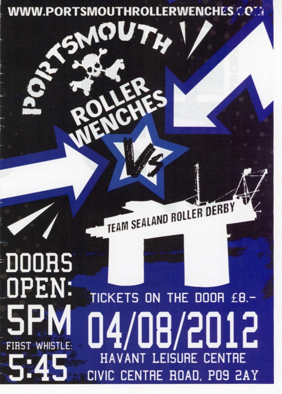 Programme: PRW vs Team Sealand Roller Derby; Portsmouth Roller Wenches; 2012; GWL-2022-120-2