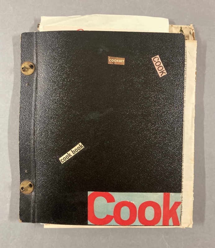 Front cover: Cookery Scrapbook; c.1960s; GWL-2023-95