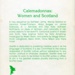 Back cover: Calemadonnas: Women & Scotland; Kidd, Helen; 1994; 0 95154196X; GWL-2014-48-6