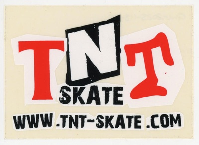 Sticker: TNT Skate; TNT Skate; c.2010s; GWL-2025-118-75 Sticker: TNT Skate; TNT Skate; c.2010s; GWL-2025-118-75
