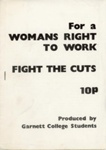 GWL-2026-28-2: Pamphlet cover: For a Woman's Right to Work