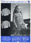 Knitting pattern: Fair-Isle Cardigans; Bairns-wear No. 1263; GWL-2016-159-27