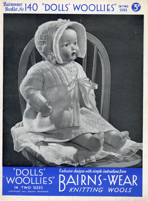 Knitting pattern: Dolls' Woollies; Bairns-Wear Booklet No. 140; GWL-2016-95-112