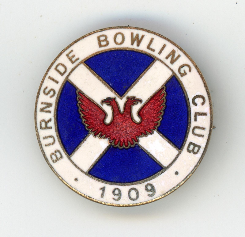 GWL-2015-119-2: Badge: Burnside Bowling Club 1909 GWL-2015-119-2: Badge: Burnside Bowling Club 1909