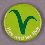 Badge: Live and Let Live; GWL-2015-111-55