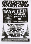 Flyer: Glasgow Roller Girls Now Recruiting; Glasgow Roller Derby; c.2007-12; GWL-2020-29-1