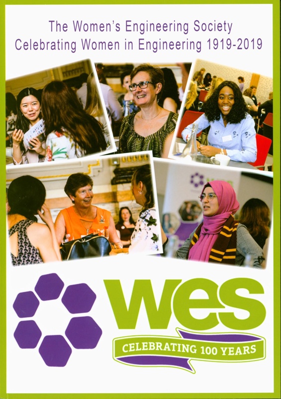 Front cover of 'WES Celebrating Women in Engineering 1919-2019' publication