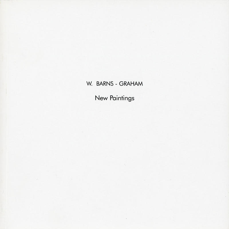 Catalogue cover: W. Barns-Graham: New Paintings; ART FIRST; 1995; GWL-2022-30-15