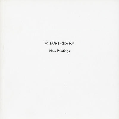 Catalogue cover: W. Barns-Graham: New Paintings; ART FIRST; 1995; GWL-2022-30-15