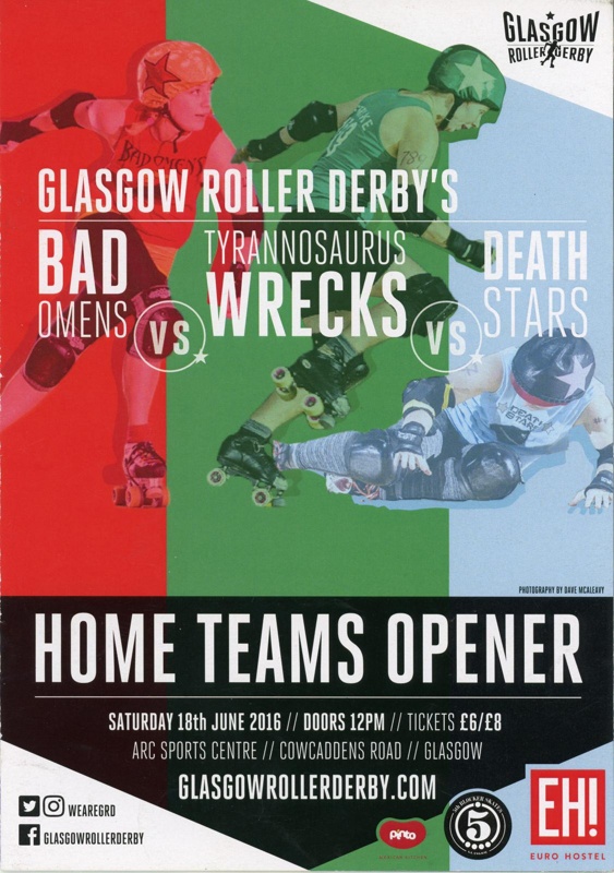 Programme: GRD Home Teams Opener; Glasgow Roller Derby; 2016; GWL-2025-119-32