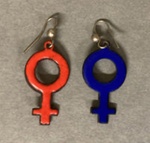 Earrings: Venus symbol; GWL-2022-65-4