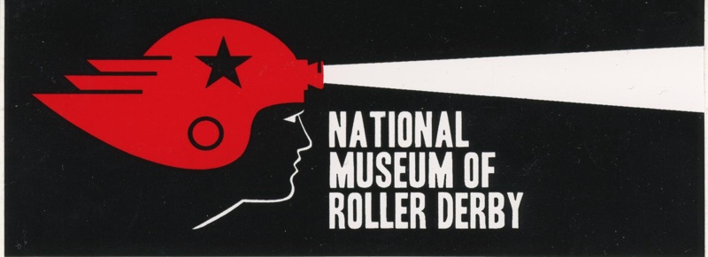 Sticker: National Museum of Roller Derby; Harrison, Ellie; c.2012; GWL-2025-118-59 Sticker: National Museum of Roller Derby; Harrison, Ellie; c.2012; GWL-2025-118-59