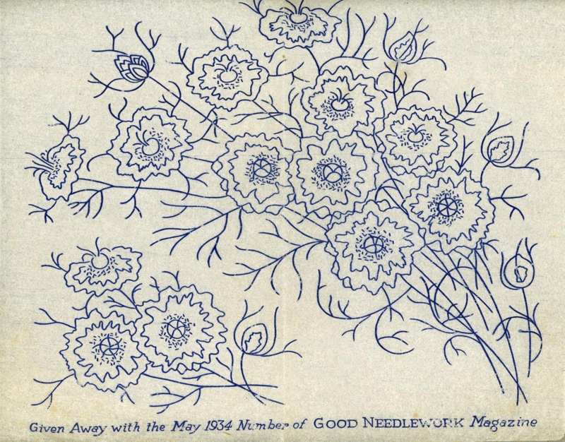 Embroidery transfer from Good Needlework Magazine; May 1934; GWL-2016-159-88