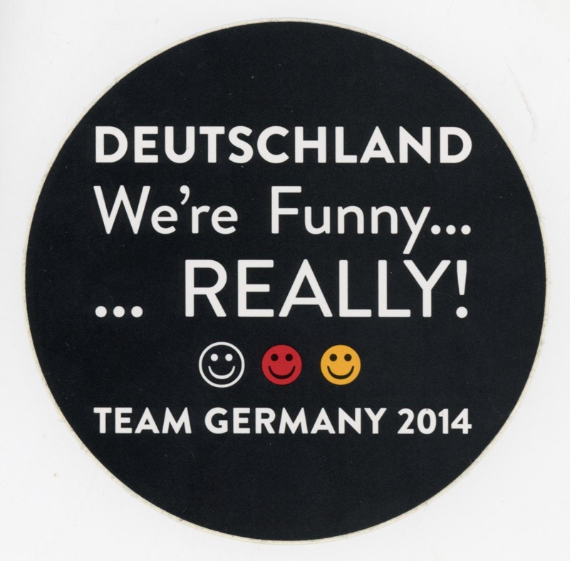Sticker: Deutschland ~ We're Funny... REALLY!; Roller Derby Germany; 2014; GWL-2025-118-16