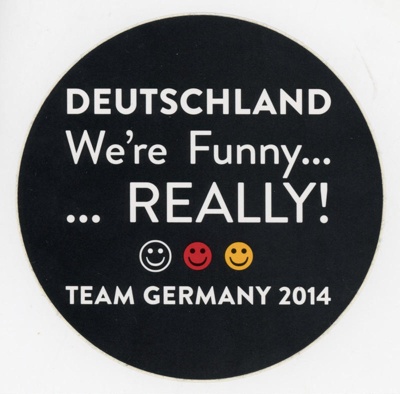 Sticker: Deutschland ~ We're Funny... REALLY!; Roller Derby Germany; 2014; GWL-2025-118-16