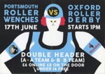 Poster: PRW Double Header; Portsmouth Roller Wenches; 2017; GWL-2022-120-8