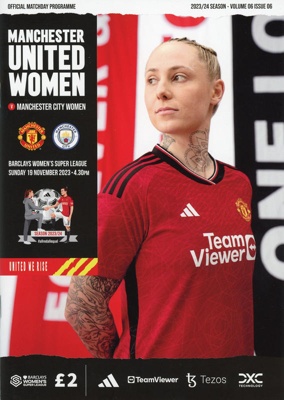 Programme cover: Manchester Utd vs Manchester City; Manchester United; 2023; GWL-2023-109