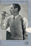 Knitting pattern: Man's Pullover; P&B Wools No. 696; GWL-2015-34-37