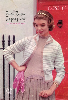 Knitting pattern: Twin Set; Patons & Baldwins C-553; GWL-2016-159-65