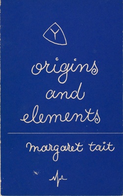 Poetry book cover: Origins and Elements; Tait, Margaret; 1959; GWL-2024-28-1
