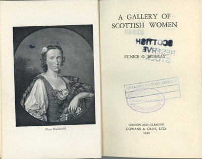 Front page: A Gallery of Scottish Women; Murray, Eunice G.; 1935; GWL-2025-83-4