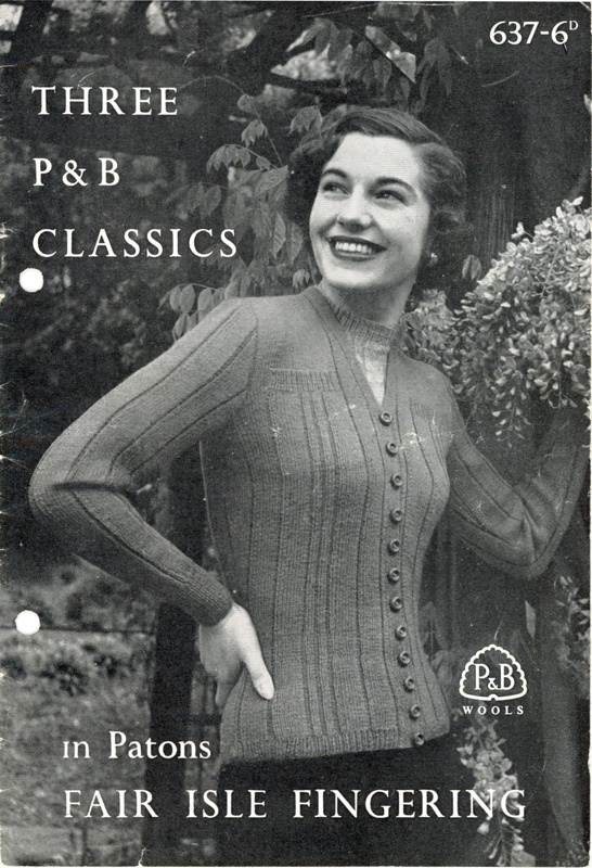 Knitting pattern: Three P&B Classics; P&B Wools No. 637; GWL-2015-94-27