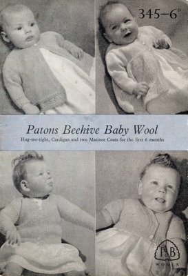 Knitting pattern: Four Designs for the First 6 Months; P&B Wools No. 345; GWL-2015-34-31