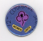 Badge: Women Unite; 12th Clydebank Seniors; 2017; GWL-2019-108