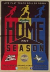 Programme front: ARRG Home Season; Auld Reekie Roller Derby; 2013; GWL-2025-119-37