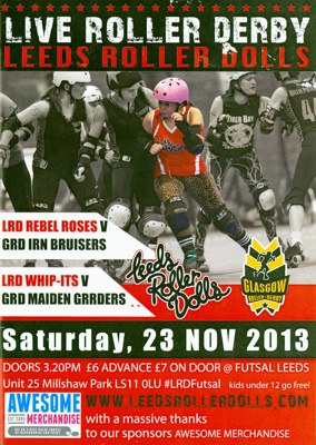Programme: LRD vs GRD; Leeds Roller Derby; 2013; GWL-2018-60-20