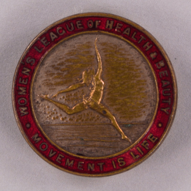 Badge: Women's League of Health & Beauty; Toye & Co; c.1930s; GWL-2013-4-2