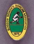 Badge: Glasgow Women's Bowling Association; 1975; GWL-2013-52-1