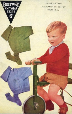 Knitting pattern: Child's Cardigan and Socks; Bestway Knitwear B2376; 1950-1951; GWL-2015-34-65