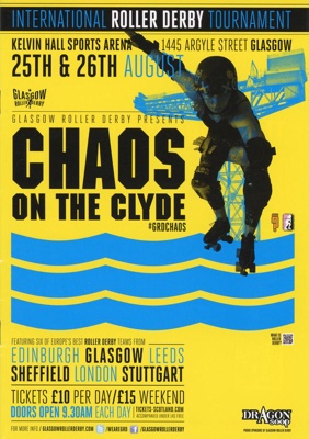 Programme: Chaos on the Clyde; Glasgow Roller Derby; August 2012; GWL-2020-25-10