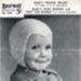 Knitting pattern (front): Baby's Bonnets; Bestway Leaflet 705; c.1940s; GWL-2022-113-2