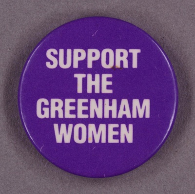 Badge: Support the Greenham Women; 1981-2000; GWL-2015-111-32