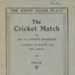 Booklet (front): The Cricket Match by Mrs A Lawson Harkness; c.1900s; GWL-2021-5-2