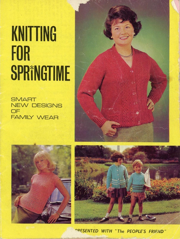 Magazine supplement: Knitting for Springtime; The People's Friend; 1966; GWL-2017-11-45
