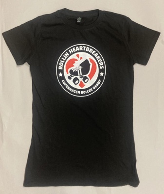 T-shirt: Roller Heartbreakers; Copenhagen Roller Derby; c.2010s; GWL-2015-131-17