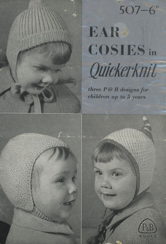 Knitting pattern: Ear Cosies; P&B Wools No. 507; GWL-2016-95-25