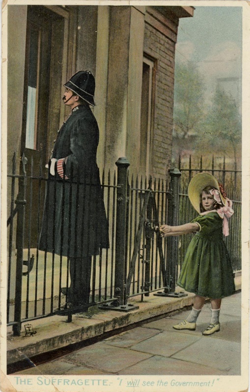 Postcard: "I Will See the Government!"; Raphael Tuck & Sons; c.1909; GWL-2024-5-4