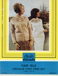 Knitting pattern: Fair Isle Circular Yoke Twin Set; H&O Shetland Fleece LTS 118; 1970s; GWL-2016-95-12