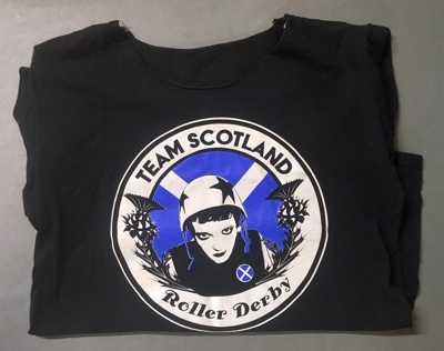 T-shirt: Team Scotland; Team Scotland Roller Derby; 2010s; GWL-2019-59-71