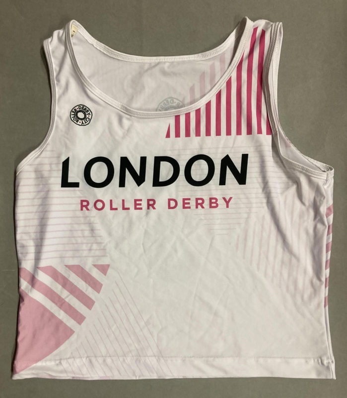 Vest front: London Roller Derby; London Roller Derby; c.2019-20; GWL-2024-58-1