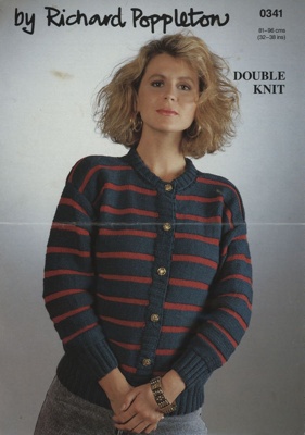 Knitting pattern: Ladies Patterned Cardigan; Richard Poppleton No. 0341; GWL-2021-4-51